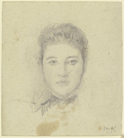 Portret panny Martin autorstwa Otto Scholderer