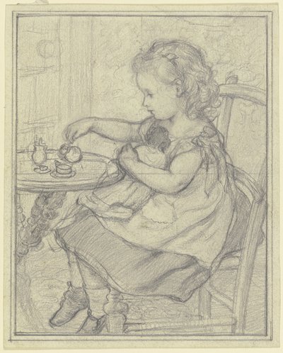 „Herbata z Püppi” autorstwa Otto Scholderer