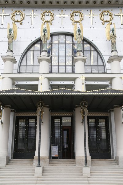 Kościół Am Steinhof (kościół Leopld) projektu Otto Wagnera, Wiedeń, Austria (zdjęcie) autorstwa Otto Wagner