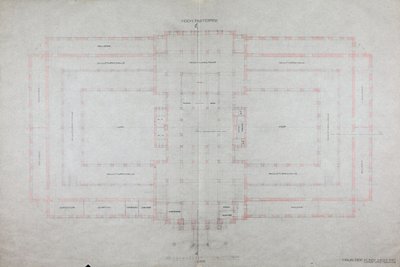 Projekt dla "Domu Sztuki MCM-MM" autorstwa Otto Wagner