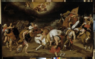Nawrócenie św. Pawła na drodze do Damaszku w 42 AD. JC autorstwa Otto van Veen