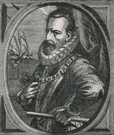 Portret kondotiera Aleksandra (Alessandro) Farnese, księcia Parmy, namiestnika Niderlandów (1545-1592), wg Otto van Veena (1556-1629) (rycina) autorstwa Otto van Veen