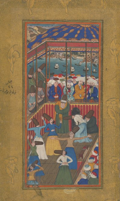 Tańczący derwisze autorstwa Ottoman School