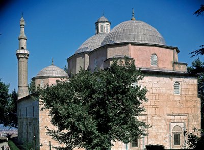 Widok na zielony meczet autorstwa Ottoman School