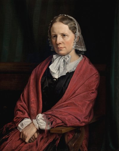 Amalie Elisabeth Freund, f. godności. Billedhuggeren H. E. Freunds hustru autorstwa P.C. Skovgaard