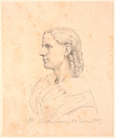 Portret damy. autorstwa P.C. Skovgaard