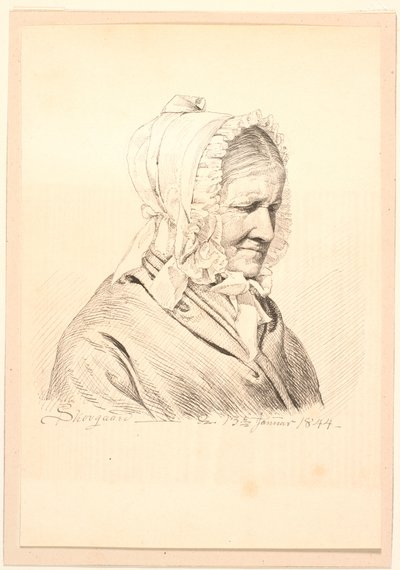 Pani Anneken Marie von Würden f. Sponum, J.E. svigermor przyjaciela. autorstwa P.C. Skovgaard