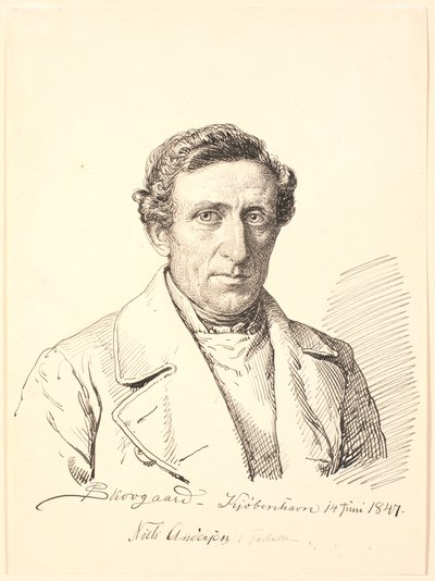 Portret Nielsa Andersena w Forballe. autorstwa P.C. Skovgaard
