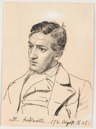Portret malarza Carlo Dalgasa. autorstwa P.C. Skovgaard