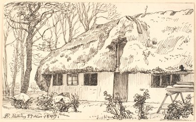 Zadaszony dom na Læsø autorstwa P.C. Skovgaard