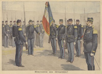 Żołnierz zmuszony do przeprosin francuskiej flagi za obrazę jej autorstwa P.H.G.V. Michel
