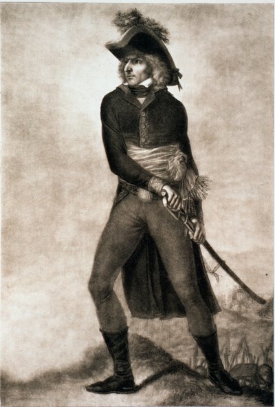 Karol XIV Johan Szwecji, kiedy był feldmarszałkiem Francji, ok. 1804-c1810 autorstwa PM Mix