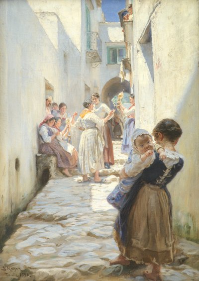 Ulica w Torello, Włochy autorstwa Peder Severin Krøyer