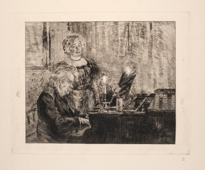 Edvard i Nina Grieg przy fortepianie autorstwa Peder Severin Krøyer