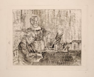 Edvard i Nina Grieg przy fortepianie autorstwa Peder Severin Krøyer
