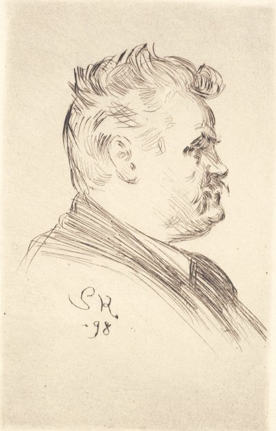 Portret Carla Lochera, profil autorstwa Peder Severin Krøyer