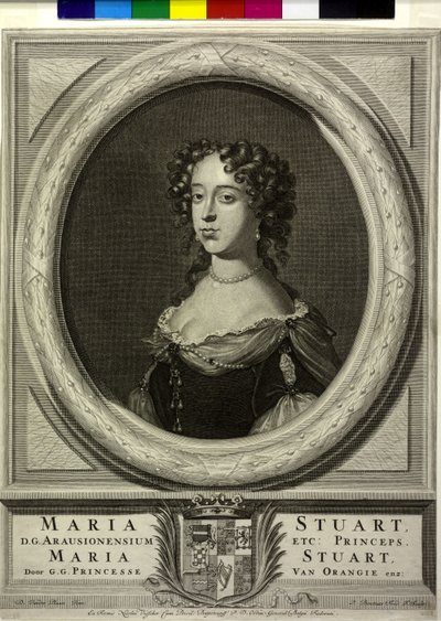 Królowa Anglii Maria II autorstwa P. Bouttats