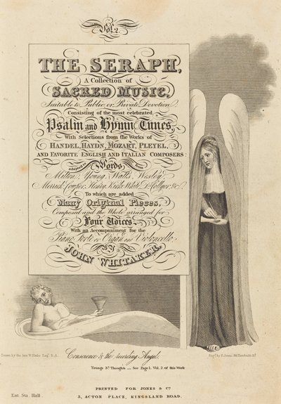 Sumienie i Anioł Nagrywania autorstwa P. Jones after William Blake