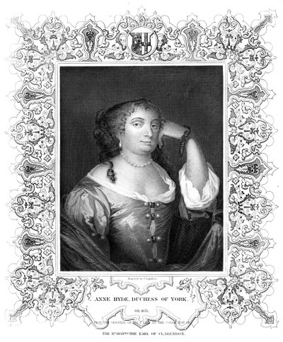 Anne Hyde, księżna Yorku. autorstwa P. Lightfoot