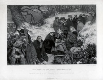 Niebezpieczeństwo królowej Henrietty Marii, XIX w. autorstwa P. Lightfoot