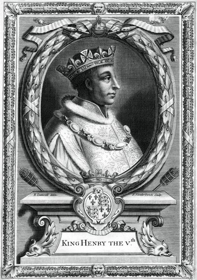 Henryk V, król Anglii. autorstwa P. Vanderbanck