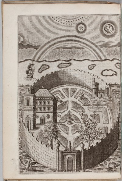 Ilustracja z „Partheneia Sacra: czyli tajemniczy i pyszny ogród świętych Partenów symbolicznie przedstawiony i wzbogacony o pobożne urządzenia i emblematy dla rozrywki pobożnych dusz”, autorstwa Henry