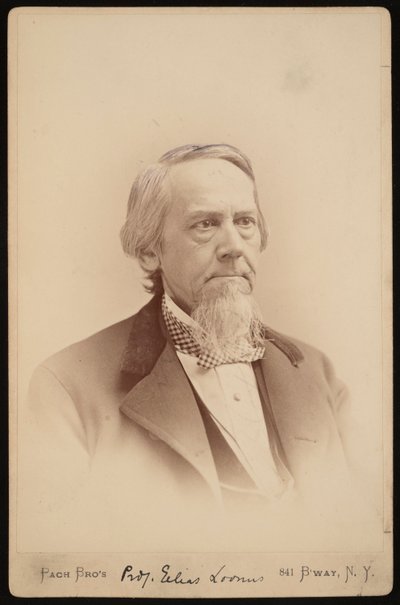 Portret Eliasa Loomisa 1811-1889, w latach 1883-1889. autorstwa Pach Bros