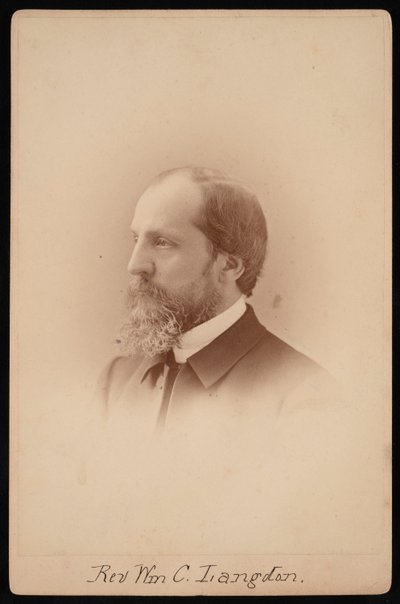 Portret ks. Williama Chauncy Langdona 1831-1895, ok. 1881 r. autorstwa Pach Bros