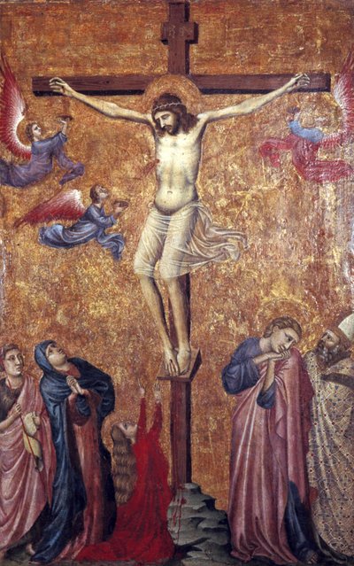 Ukrzyżowanie, fragment dyptyku, początek XIV w. autorstwa Pacino di Bonaguida
