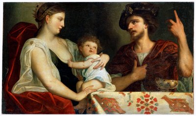 „Eumenes i Roksana”, XVII wiek autorstwa Padovanino