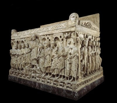 Sarkofag Flawiusza Stylichona, c.359-408 (marmur) autorstwa Paleo Christian