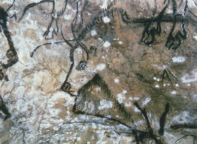 Ranny byk, malowidło naskalne, magdalen (malowidło jaskiniowe) autorstwa Paleolithic Paleolithic