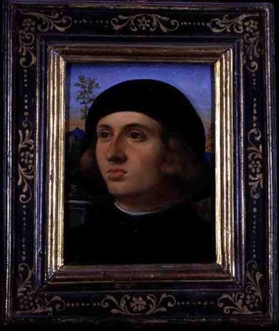 Portret młodzieńca (olej na płótnie) autorstwa Palma Il Giovane
