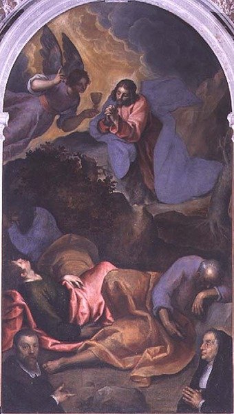 Chrystus w Ogrodzie Getsemani autorstwa Palma Il Giovane