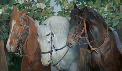 Rescued, 2014 (olej na płótnie) autorstwa Pamela Patrick White