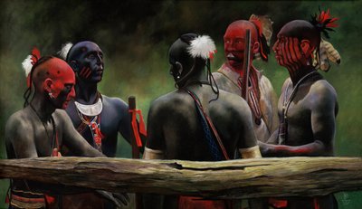 Pod płotem, 2004 (pastel) autorstwa Pamela Patrick White