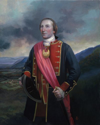 Młody Jerzy Waszyngton, 2014 (olej na płótnie) autorstwa Pamela Patrick White