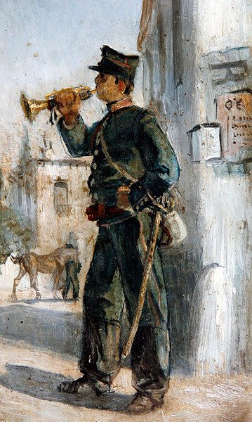 Mundur wojskowy, kolekcja 5 (olej na pokładzie) (patrz także 349159-60 i 349162-63) autorstwa Panos Aravantinos