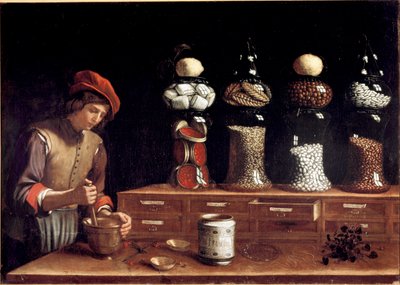 Sklep z przyprawami autorstwa Paolo Antonio Barbieri