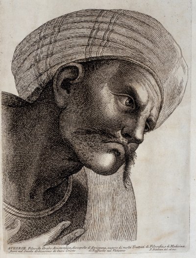 AVERROES. 1757-1760 (rycina) autorstwa Paolo Fidanza