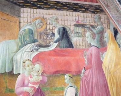 Narodziny NMP, z kaplicy Wniebowzięcia NMP, 1440 autorstwa Paolo Uccello