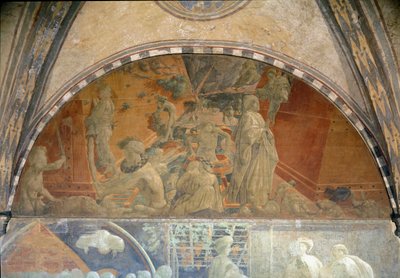 Życie Noego, potop i usuwanie wody - Fresco autorstwa Paolo Uccello