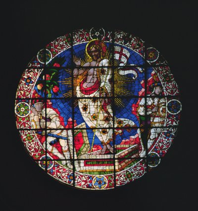 Oculus przedstawiający Zmartwychwstanie, 1443 autorstwa Paolo Uccello
