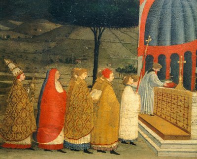 Predella Cudu Zbezczeszczonej Hostii – Paolo Uccello (1397-1475), fragment autorstwa Paolo Uccello