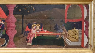 Predella profanacji hostii, szczegóły autorstwa Paolo Uccello