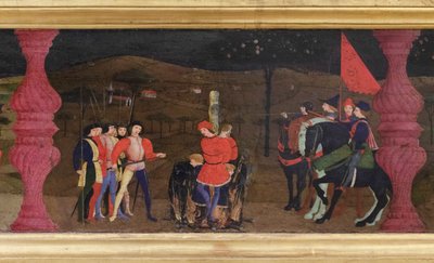 Predella profanacji hostii, szczegóły autorstwa Paolo Uccello