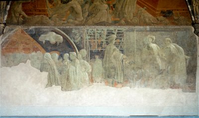 Historia Noego, pijaństwa - Fresco autorstwa Paolo Uccello