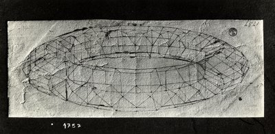 Studium "mazzocchio" (wyściełana rolowana podstawa kaptura) (pióro i atrament na papierze) autorstwa Paolo Uccello