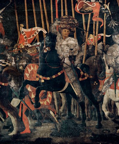 Bitwa pod San Romano w 1432 roku ... autorstwa Paolo Uccello