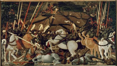 Bitwa pod San Romano w 1432 r.: unicestwienie Bernardino della Carda autorstwa Paolo Uccello